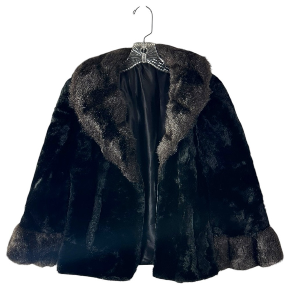 Regina Glenara Glenoit Faux Fur Jacket Vintage Cape
